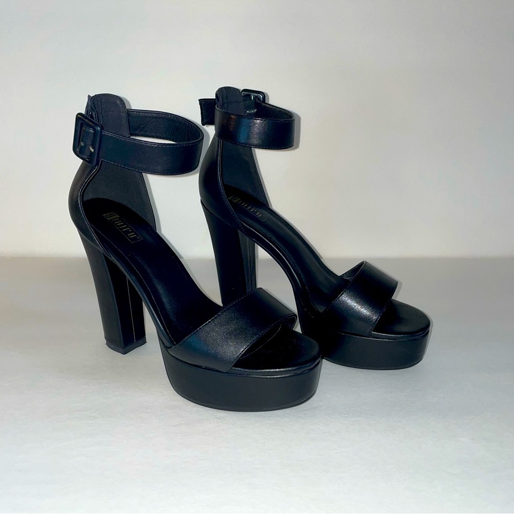 IDIFU Sabrina 5 inch Platform Heels Black 8.5